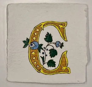 Goudverf ei-tempera miniatuur